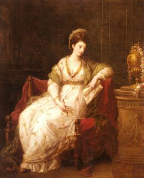 Portrait Of Louise Henrietta Campbell Later Lady Scarlett As The Muse Of Liter